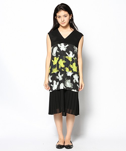 アイリスシルエットプリントワンピース（PaulSmithBLACK）