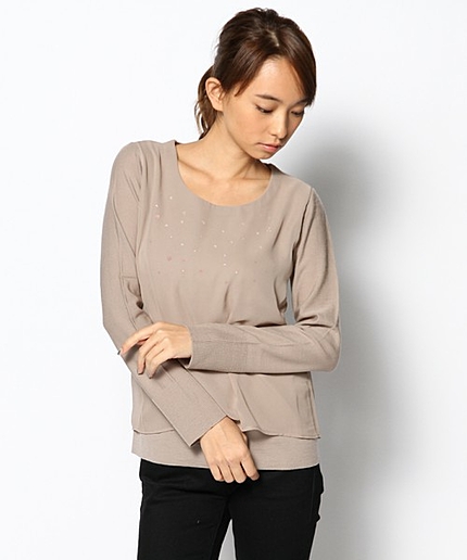 ウールシフォンコンビニット