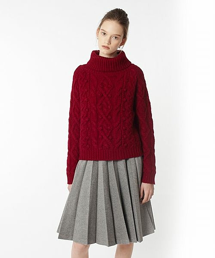 ウールプリーツスカート