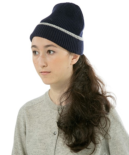 カシミヤニットキャップ