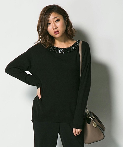 シーズンレスビスコースウールニット