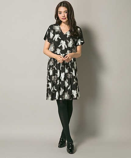 アイリスシルエットプリントジャージードレス（PaulSmithBLACK）