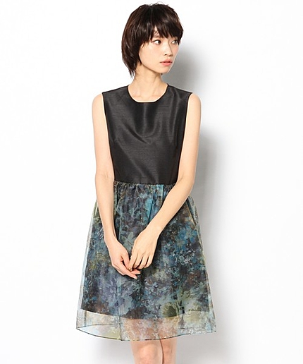 【14秋冬新作】オーガンプリントドレス