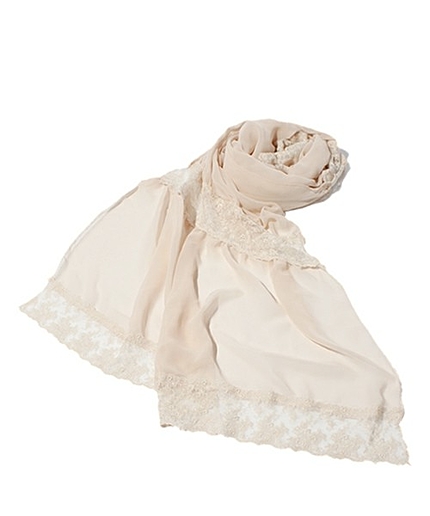 パウダーシフォンレースショール