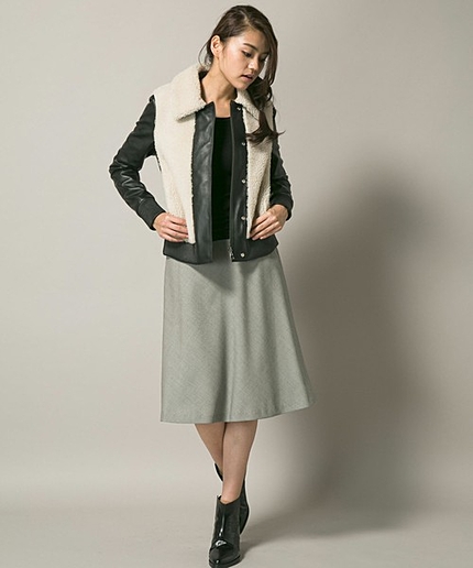 LightCurlyMoutonLambジャケット