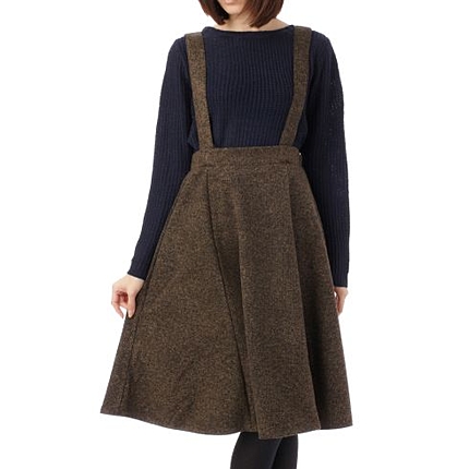 ニットプルオーバー+ジャンパースカートセット