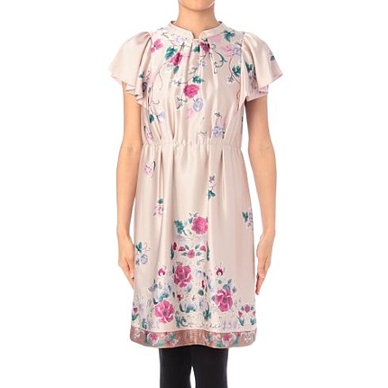 パネルフラワーワンピース