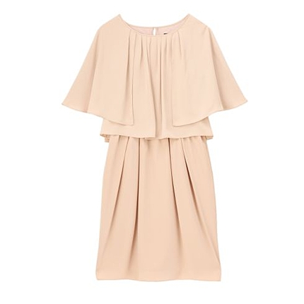 ケープスリーブワンピース