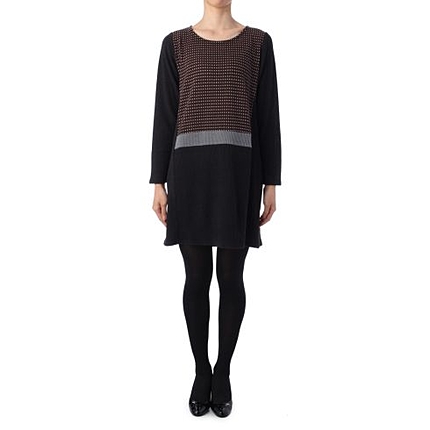 切り替えニットワンピース