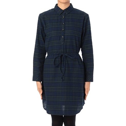 チェックシャツワンピース