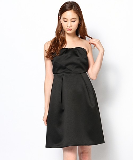 【スタッフおすすめ・再入荷！】サテンタックベアワンピース