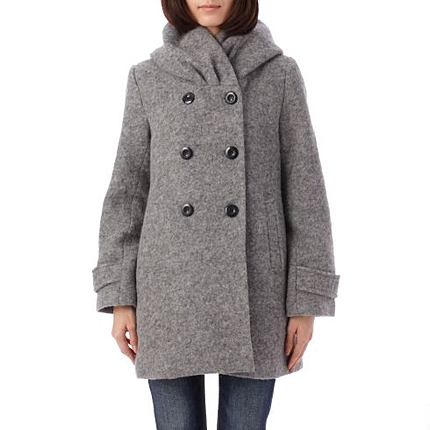 フード付きスライバーコート