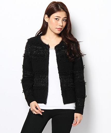 モダンラックスウールカーディガン