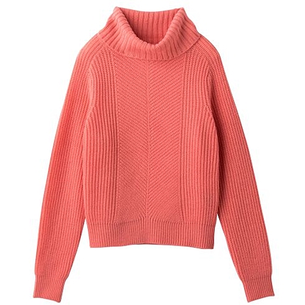 よせめ柄タートルニット