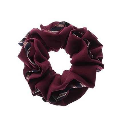 ストライプパイピングシュシュ