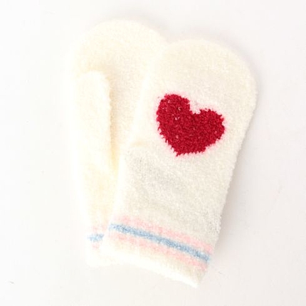 ハート柄ミトン