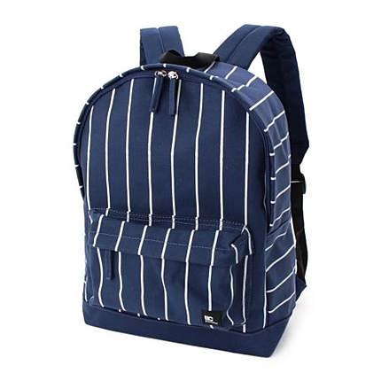 キャンバスストライプデイバッグ