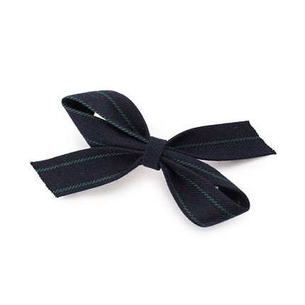 ライン入りリボンバレッタ