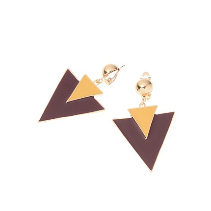 ビッグエポトライアングルイヤリング