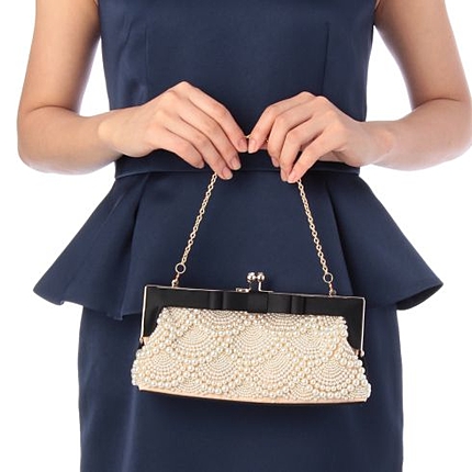 パールビジュークラッチバッグ