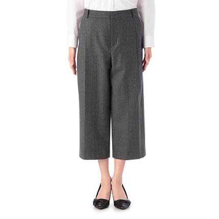 ガウチョ風クロップドパンツ