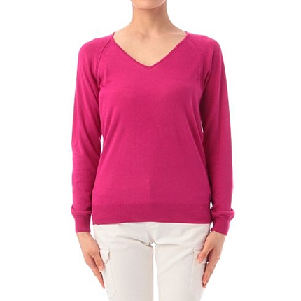 ハイクオリティカシミア混Vネックニット