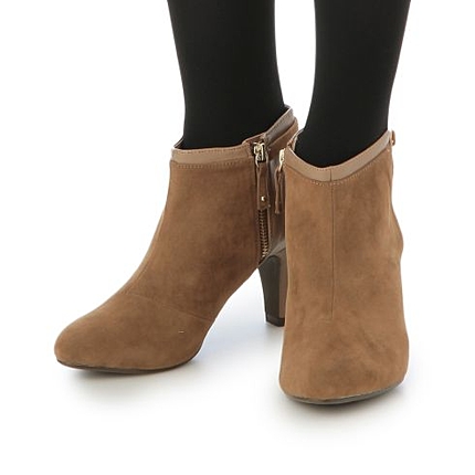 異素材切り替えショートブーツ