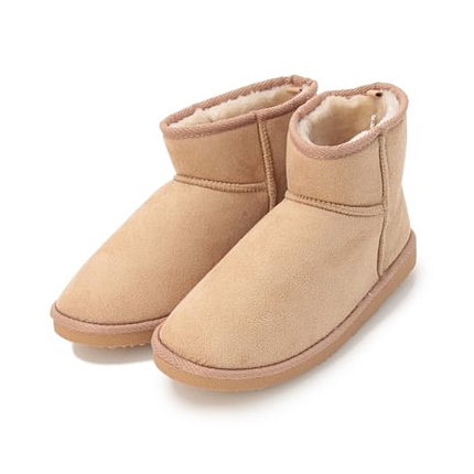 ムートン風ショートブーツ