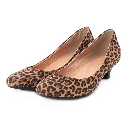 秋冬デザインローヒールシューズ