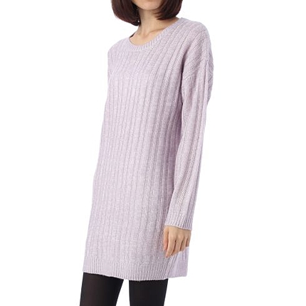 リブニットワンピース