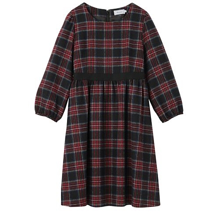 ツイードチェックワンピース