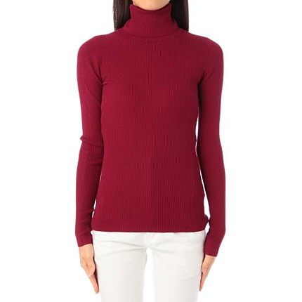 リブニットソータートルネック