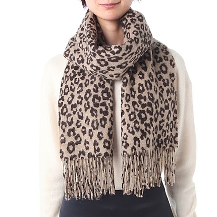 アニマル柄大判ストール