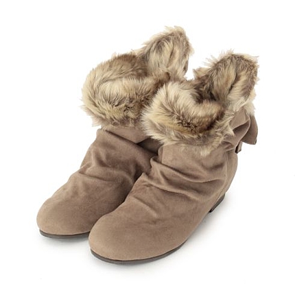 インヒール折り返し2WAYファーブーツ