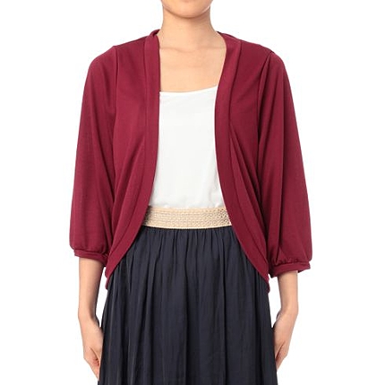 レーヨン混トッパーカーディガン