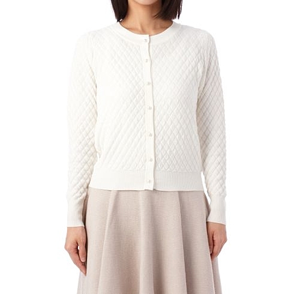 パールボタンニットカーディガン