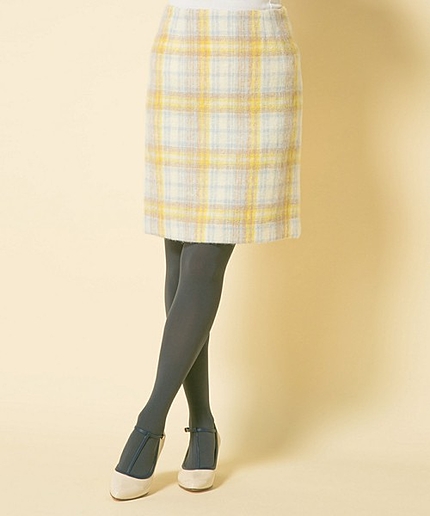 ミストループチェックシャギースカート
