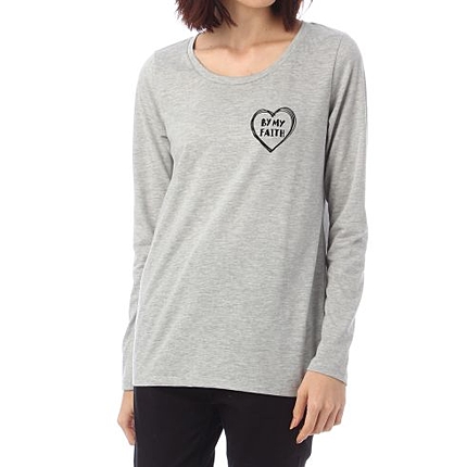 ハートロゴワンポイントカットソー