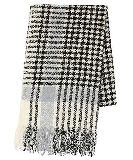 ブークレチェックストール