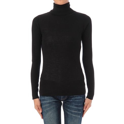 リブタートルネックニット