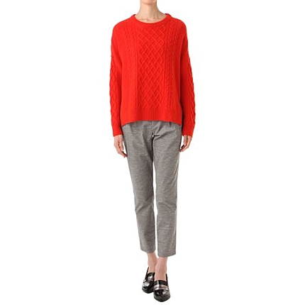 [L]カシミヤローゲージニットプルオーバー