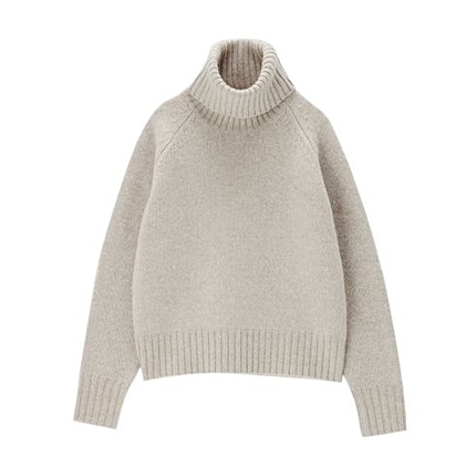 タートルネックニット