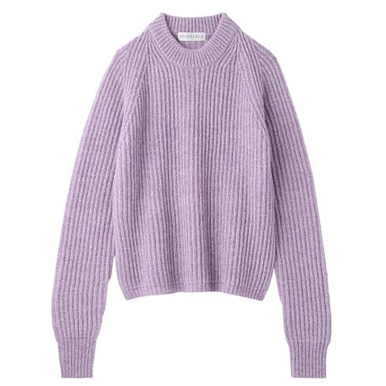 起毛ハイネックニット