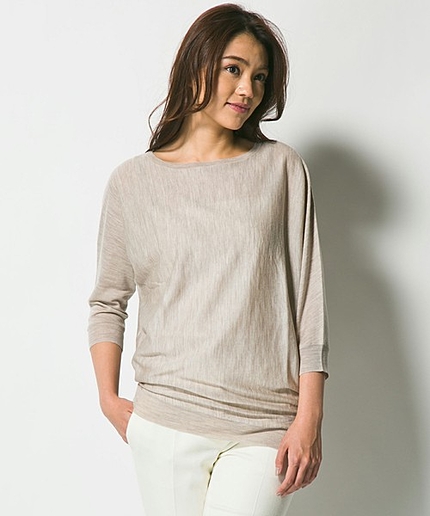 ExtraFineWoolボートネックニット