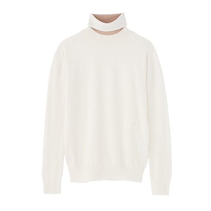 タートルネックウールニット