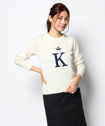 スウェットライクロゴニット