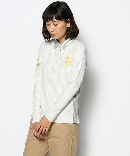 【LADIES】Wフェイスバーズアイポロシャツ