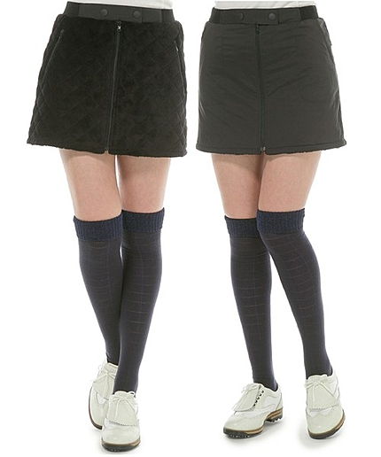 【LADIES】ボアキルト×マイクロファイバータフタスカート