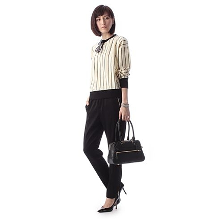 圧縮ボーダープルオーバー