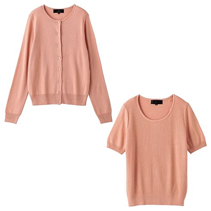 [L]クルーネックニットアンサンブル